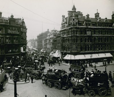 Oxford Street and Tottenham Court Road, London by English Photographer